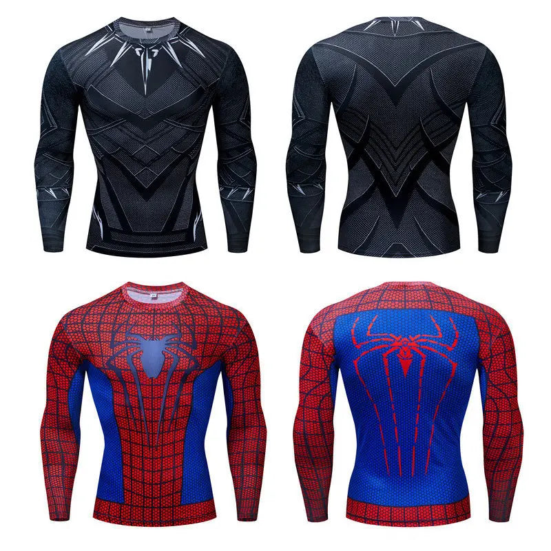 Rashguard Jiu Jitsu T-shirt - Long Sleeve Fitness Sport Sweater Tee for Men