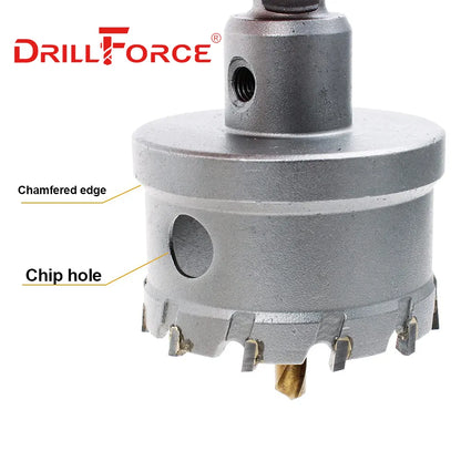 Experience Precision Metal Drilling with Drillforce TCT Hole Saw Drill Bits!