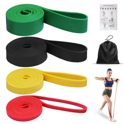 ZSOOQ Heavy Duty Latex Resistance Band: Exercise Elastic Band for Sport Strength