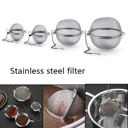 Stainless Steel Tea Infuser: The Perfect Way to Brew Your Tea and Spices - Size and Quantity Options