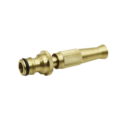 Brass Spray Gun with Nipple Quick Connector: Adjustable Watering for Garden, Lawn, and Car Wash