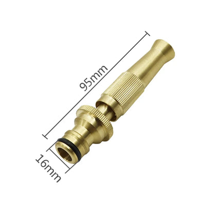 Brass Spray Gun with Nipple Quick Connector: Adjustable Watering for Garden, Lawn, and Car Wash