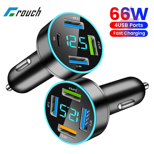 Crouch 66W USB Car Charger: Power Up Your Drive