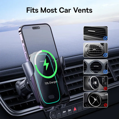 Baseus Automatic Alignment Car Phone Holder Wireless Charger