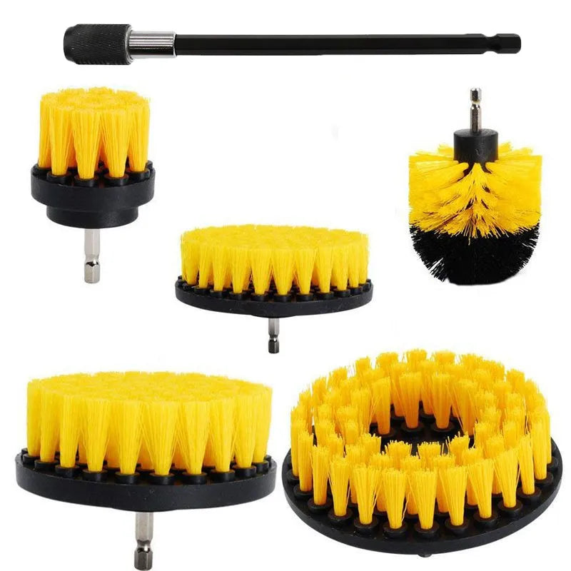 Revolutionize Your Car Cleaning with the Electric Scrubber Brush Drill Extension Rod Kit!