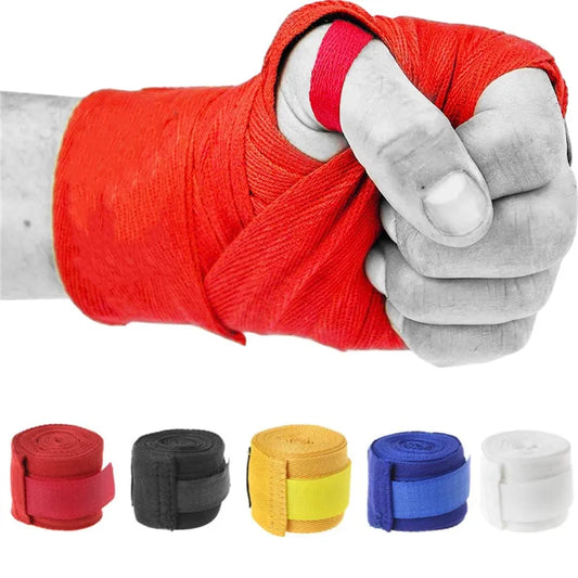 WHCMJP Boxing Hand Wraps - Cotton Bandages for Hand and Wrist Protection in Boxing, MMA, Muay Thai, Taekwondo