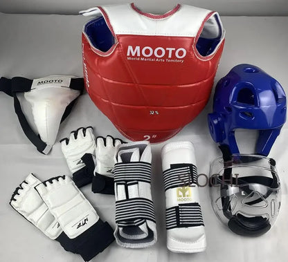 Taekwondo Combat Protective Gear Training Set - Thicken Competition Martial Arts Protective Gear Set