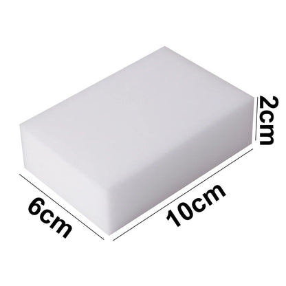 100pcs/Lot Magic Sponge Eraser White Melamine Sponge for Dishwashing Kitchen Bathroom Office Cleaner Cleaning Tools 1006020mm.