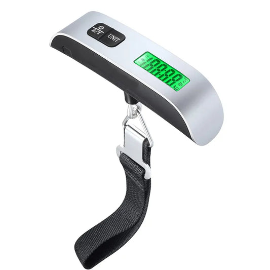 50kg/10g Digital Electronic Pocket Luggage Hanging Scale - Ideal Travel Weighing Tool for Suitcases and Bags