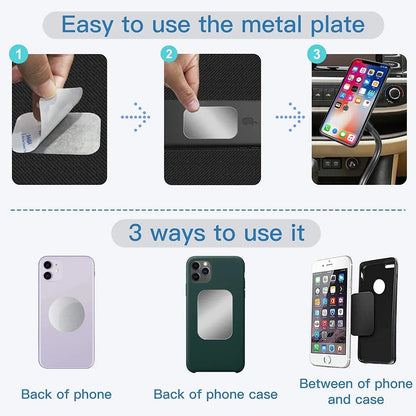 Thin Metal Plate Disk for Magnetic Car Phone Holder - Iron Sheet Sticker Disk