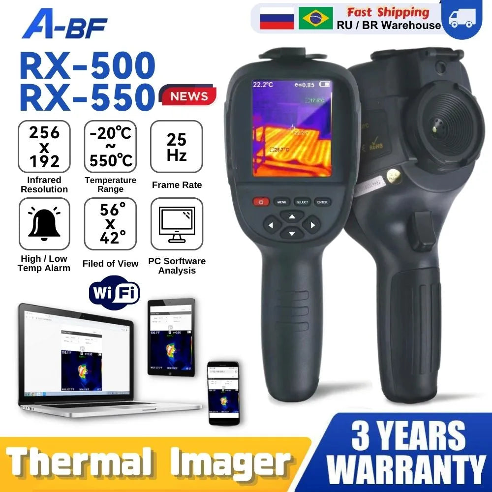 A-BF Handheld Infrared Thermal Imaging Camera - Your Ultimate Diagnostic Companion - RX-500 HD Digital Display