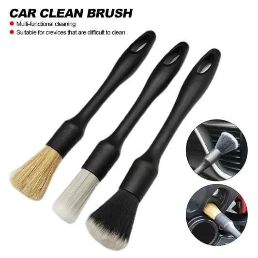 Elevate Your Car Interior Cleaning Game with the 3PCS Super Soft Auto Detailing Brush Kit!