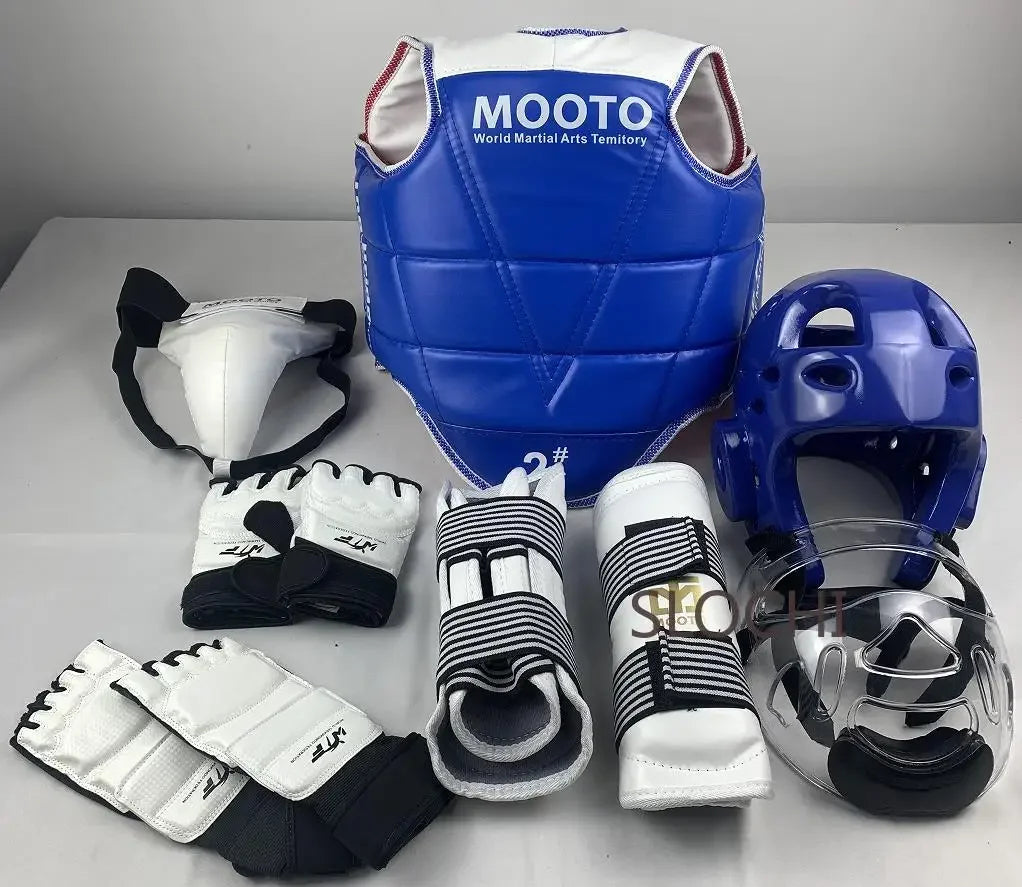 Taekwondo Combat Protective Gear Training Set - Thicken Competition Martial Arts Protective Gear Set