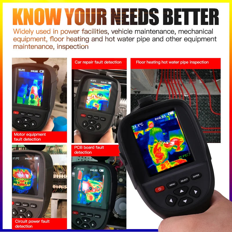 A-BF Handheld Infrared Thermal Imaging Camera - Your Ultimate Diagnostic Companion - RX-500 HD Digital Display