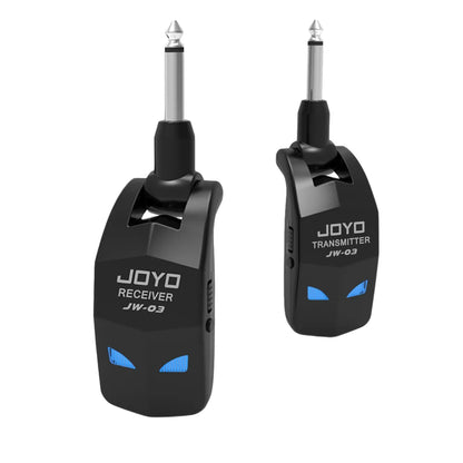 JOYO JW-03 2.4GHz Wireless Guitar System - 4 Channels Wireless Guitar Transmitter and Receiver for Electric Guitar Bass Amplifier