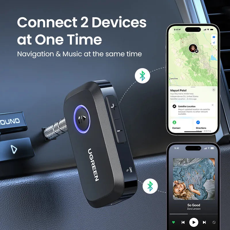 UGREEN Bluetooth Car Receiver Adapter