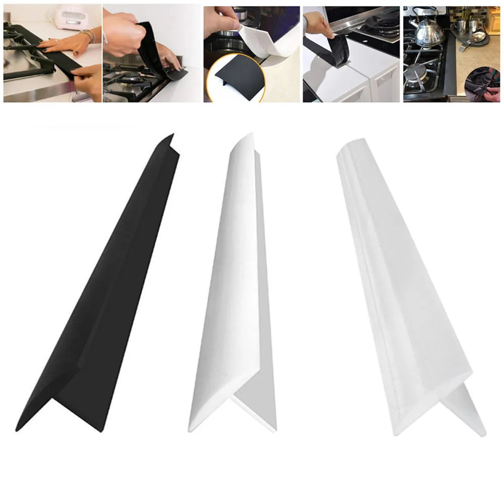 Stove Counter Gap Cover T-shaped Silicone Rubber Strip for Kitchen Oil-gas Slit Filler Heat Resistant Mat Oil Dust Water Seal