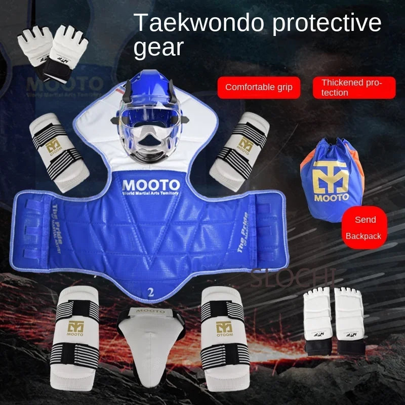 Taekwondo Combat Protective Gear Training Set - Thicken Competition Martial Arts Protective Gear Set