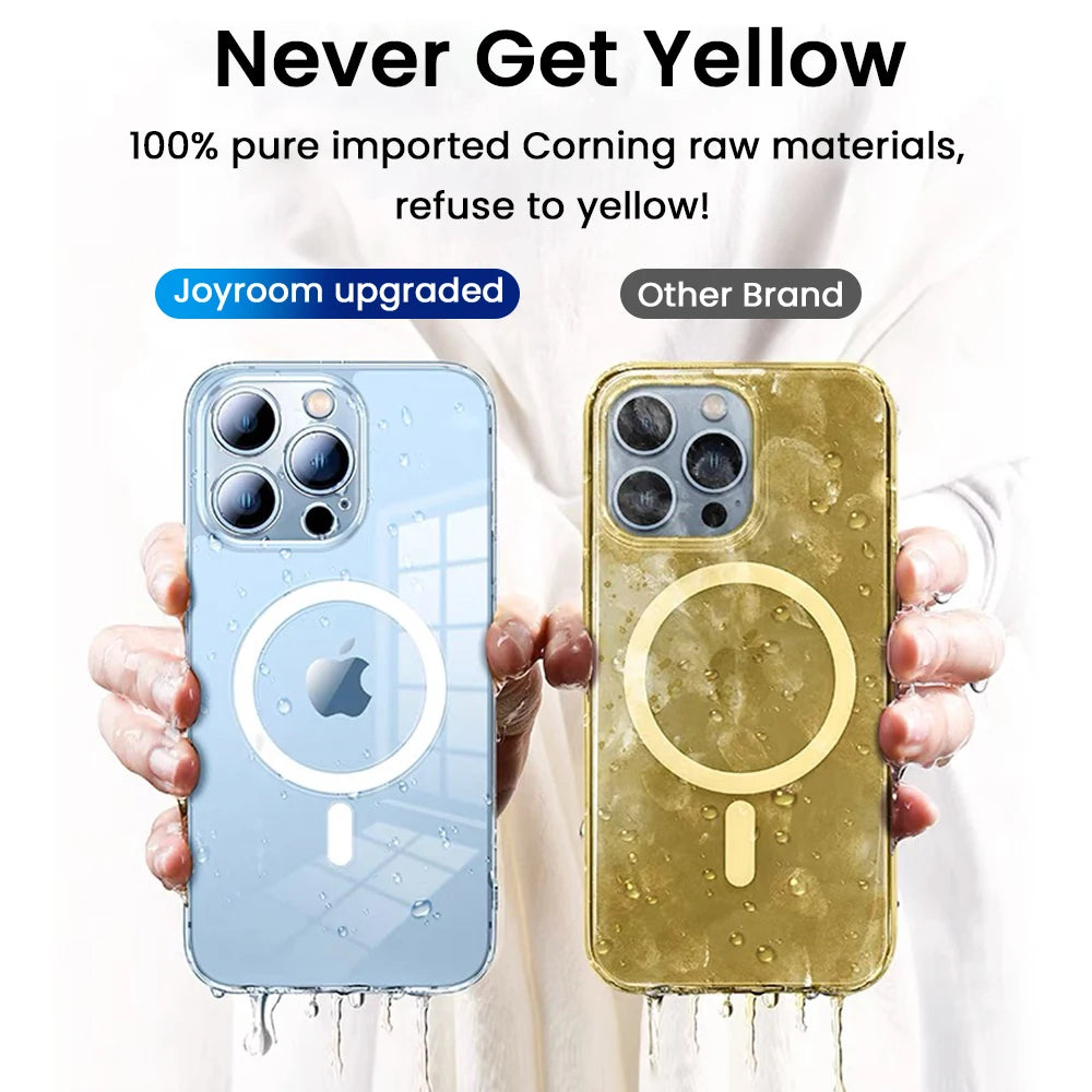 Joyroom Transparent Magnetic Case - Sleek Protection for Your iPhone