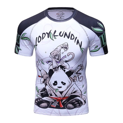 MMA Rashguard - Short Sleeve Fitness Training Tee for Jiu Jitsu, BJJ, and More