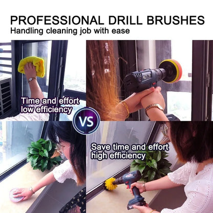 Revolutionize Your Car Cleaning with the Electric Scrubber Brush Drill Extension Rod Kit!