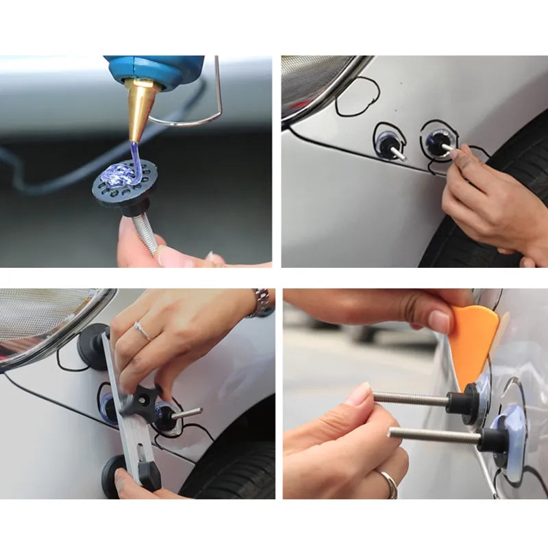 Auto Paintless Dent Removal Kit - Car Dent Repair Tools with Suction Cup Dent Puller, Dent Remover, and Complete Tool Kit for Automotive Body Repair