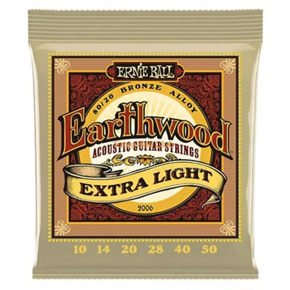 Ernie Ball Acoustic Guitar Strings Set Earthwood Bronze