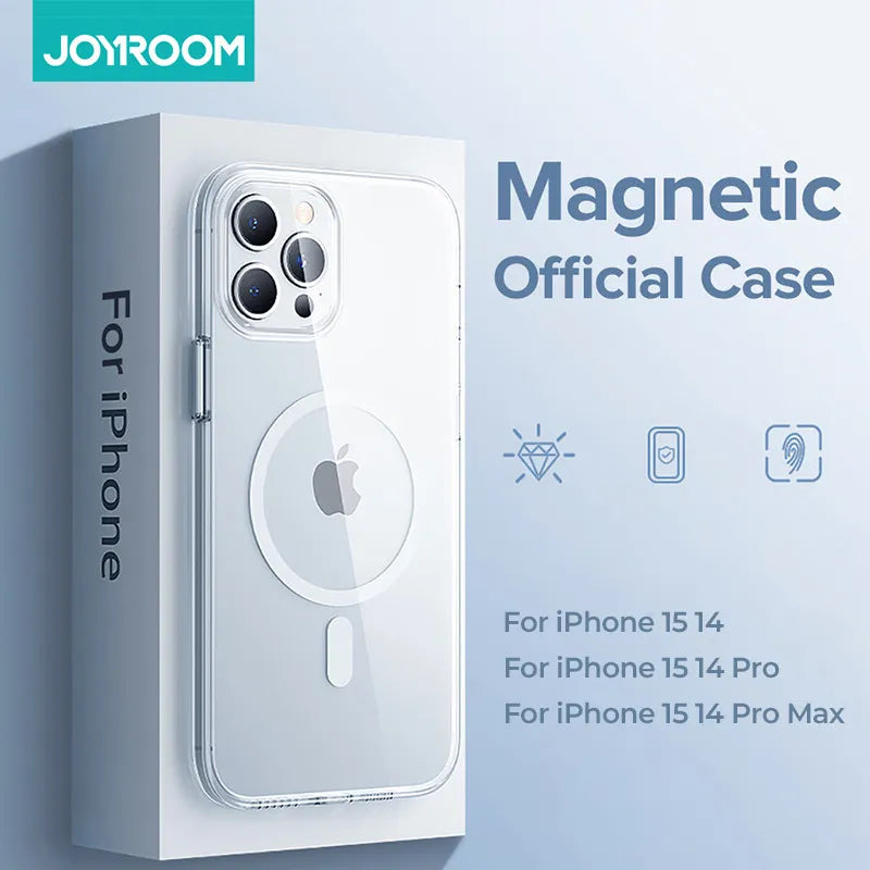 Joyroom Transparent Magnetic Case - Sleek Protection for Your iPhone